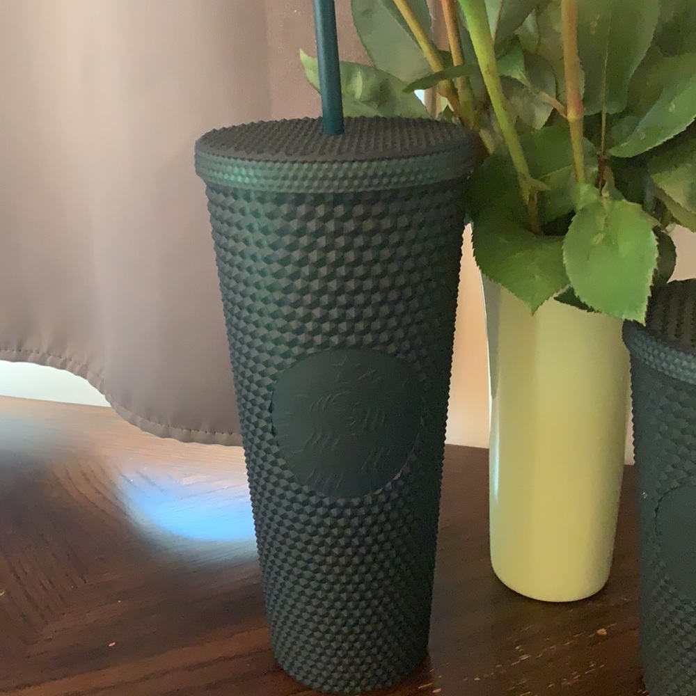 Starbucks 2022 studded matte green tumbler
